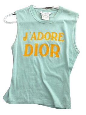 CHRISTIAN DIOR John Galliano J’Adore World Champion 1947 Mint Flocked Tank